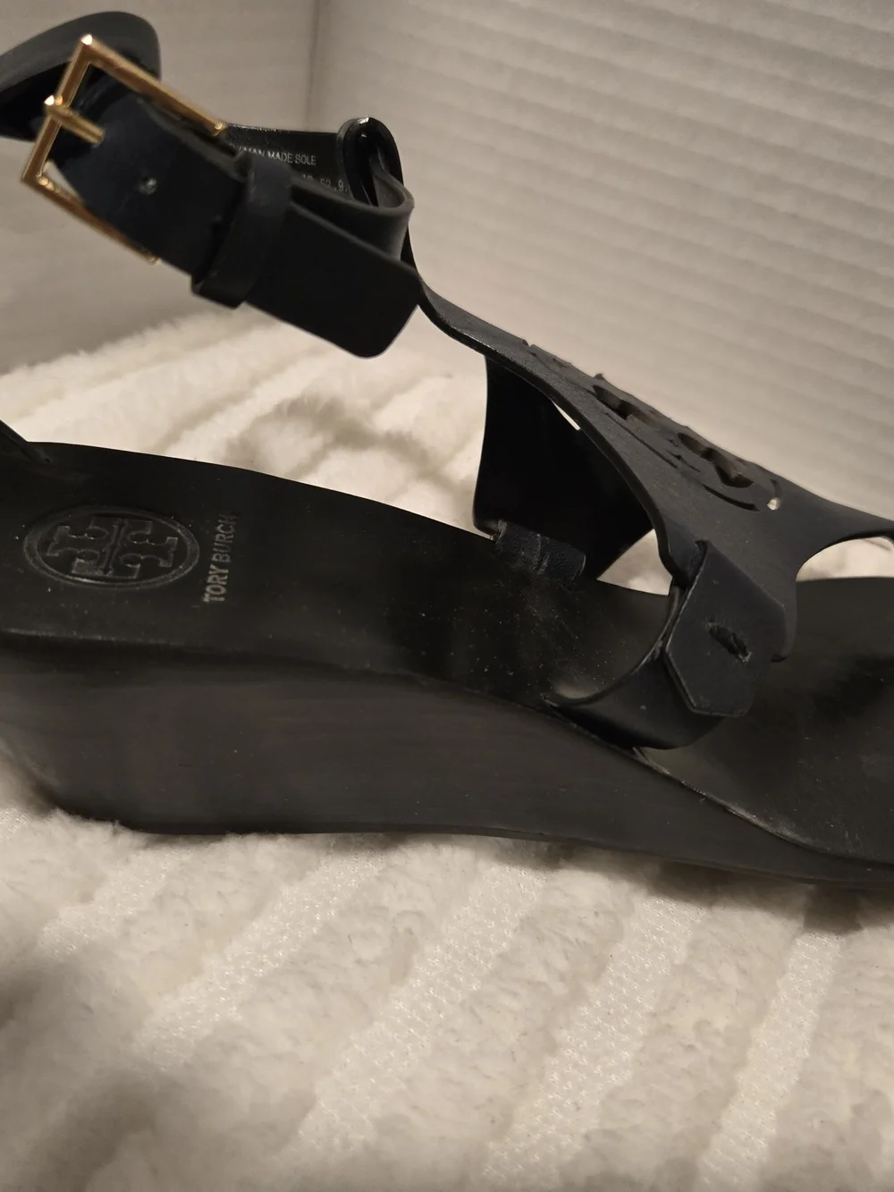 Tory Burch Black Miller Thong Sandals